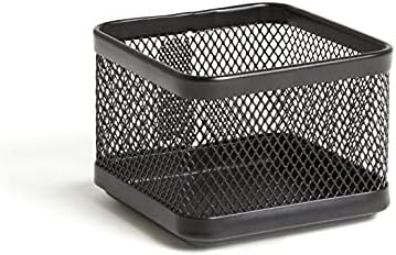 TRU RED Small Stackable Wire Mesh Accessory Holder, Matte Black