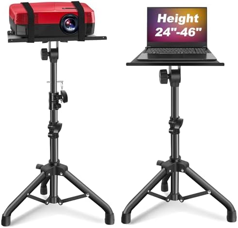 GrowDaily Projector Stand,Projector Laptop Stand Tripod Laptop Tripod Stand