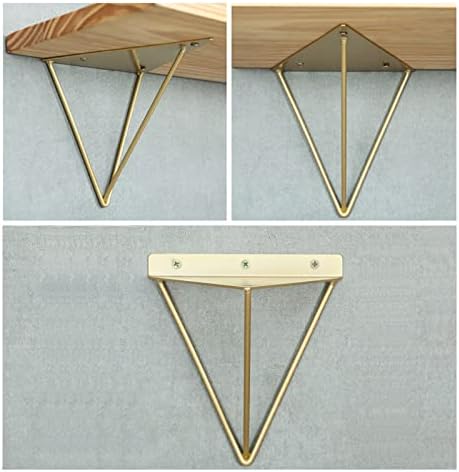Pxzybd Brackets for Shelves Decorative, 2 Pcs Heavy-Duty Hairpin Shelf Brackets, Floating Metal Shelf Supporter, Shelvin