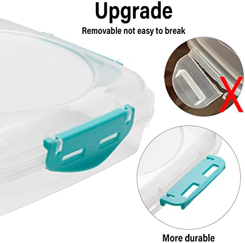 4 PCS Sandwich Containers 100% Airtight BPA-Free Microwave Dishwasher Safe