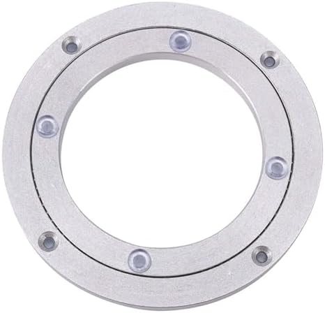 360 Degree Swivel Turntable Heavy Duty Aluminum Alloy, Rotating Stand Smooth Silent Bearing Lazy Susan 6 inch for Cake D