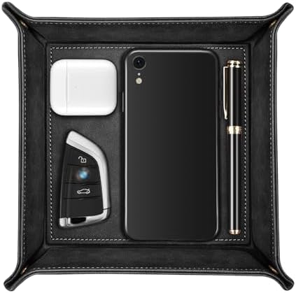 SITHON Valet Tray Desktop Storage Organizer Nightstand Caddy Holder