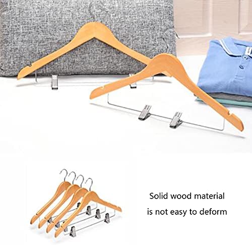 Trousers Hangers Wood Clothing Hangers Multifunctional Clothes Hangers Pants Hangers Skirt Hangers Space Saving Clothes 