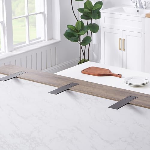 14" Countertop Support Brackets (3 pcs) for Granite, 14" x 2.5" x 0.24" Heavy Duty Hidden Bracket Wall Mounted Support f