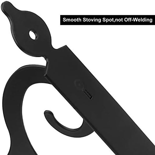 Acrux7 12 Pack Decorative Shelf Brackets - 10 inch Wall Mounted Floating Shelf Bracket - Heavy Duty Metal L Shape Shelf 