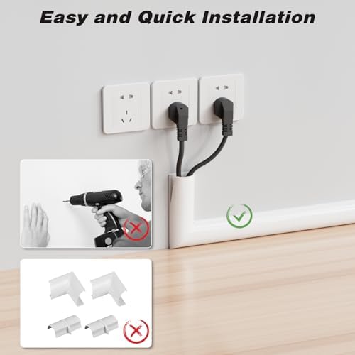 78" Silicone Cord Hider for Wall Mount TV,Large Self-Adhesive Cable Hider