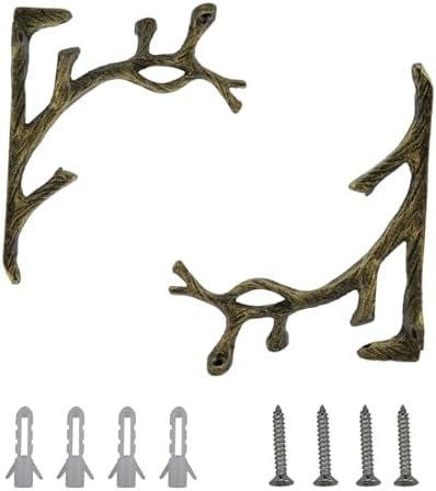 2PCS Shelf Brackets Antique Wall Bracket Rack Shelves