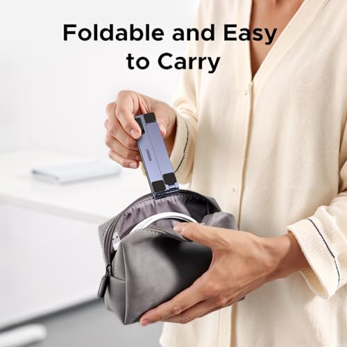 UGREEN Portable Laptop Stand, Foldable & Compact Aluminum Computer Stand Holder for Desk, Adjustable Ergonomic Laptop Ri
