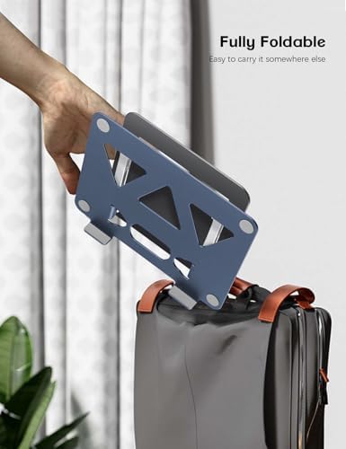 Aoviho Adjustable Laptop Stand for Desk,Portable Laptop Stand Holder and Riser,Foldable Aluminum Notebook Computer Stand