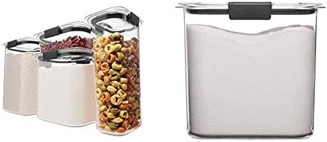 Rubbermaid Brilliance Food Storage Containers Set with Airtight Lids (12 Cup, 16 Cup)