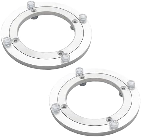 2Pcs 140mm / 5.51" Aluminum Alloy Lazy Susan Turntable Bearings