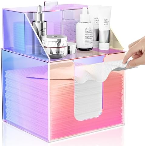 Acrylic Face Towels Holder Compatible with Clean Skin Club, Rainbow