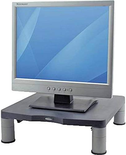Fellowes® Monitor Riser, 4" H x 13 1/8" W x 13 1/2" D, Graphite