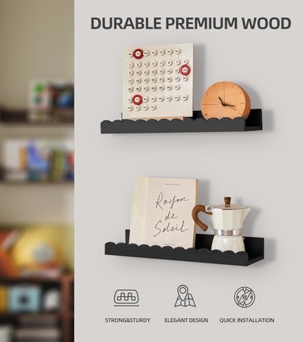 4 PCS Floating Shelves for Wall 15.6"