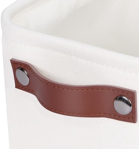 Small Fabric Storage Bins, Mini Storage Cubes, 7.8x6.7x5.9 Inch