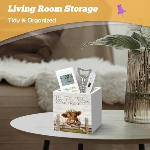 Highland Cow Pen Holder Organizer for Desk Accessories