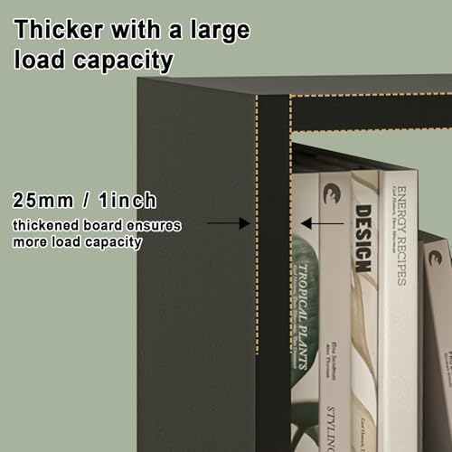 CTESNE【2026 Wooden Thick Frame 8 Cube Storage Organizer Shelf with Anti-Tipping Kits + Reversible Open Back Bookcase, Ho