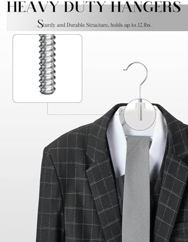 HOUSE DAY Slim Plastic Hangers 30 Pack, Non Slip White Clothes Hangers