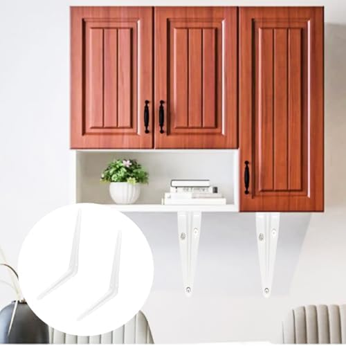 Lilaly 24 Pack Shelf Brackets 14 Inch Shelf Bracket, Heavy Duty L Brackets for Shelves for Hanging Floating Shelves Brac