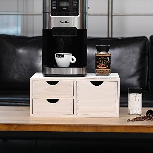 DDYURI Kitchen Storage Organizer with 3 Drawers for Coffee Brew K Cup/Coffee Pod Holder - Office Organization Drawer for
