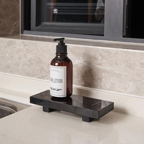 Natural Marble tray pedestal stand, Soap Dispenser Holder, Modern Marble Riser For Decor Display, Soap Pedestal For Bath