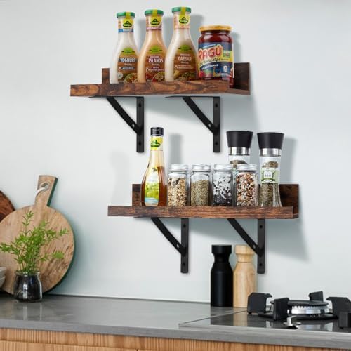 Heavy Duty L Shelf Brackets 8Pcs, Metal Wall Mount Floating Shelf Supports
