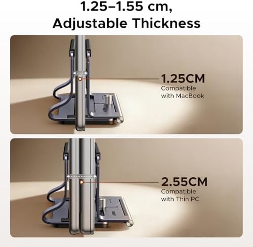 UGREEN 2-in-1 Laptop Stand for Desk, Horizental & Virtical Laptop Holder