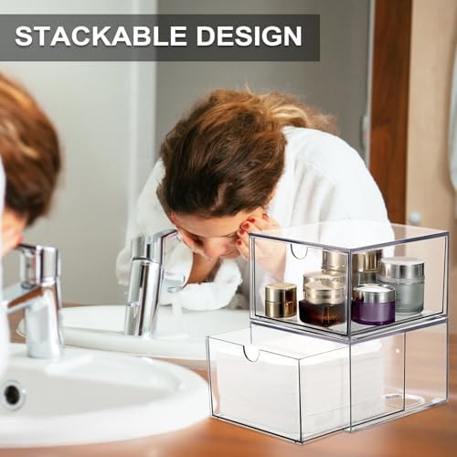 Sumnacon Disposable Face Towel Holder Plastic Facial Towels Holder,2 Pack