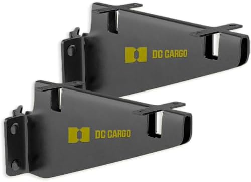 DC Cargo E Track Fixed Shelf Brackets (Pack of 2)| DIY Zinc-Plated Accessories for Shelves in Enclosed Trailer, Truck, W