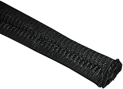 Electriduct 1/8" Gator Sleeve Braided Wrap Around Sleeving Wire Protection Cable Flexible Side Entry Conduit - 250 Feet 