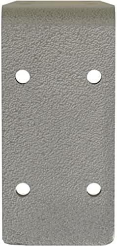 Ekena Millwork BKTM02X08X04EBHSV Steel Bracket Embrey, 2"W x 8"D x 4 1/4"H, Hammered Silver