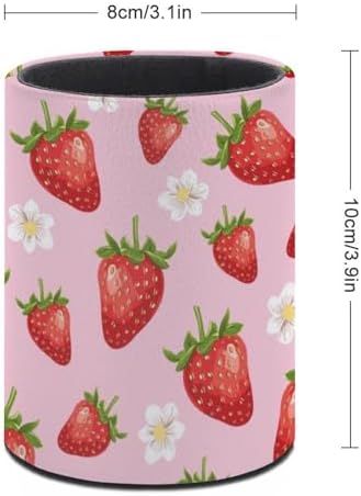 Strawberry Pen Holder Pencil Cup for Desk Organizer