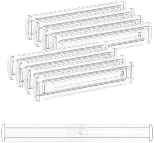 8 Pack 2.36" High Shallow Drawer Dividers, 12.5"-21.3" Expandable