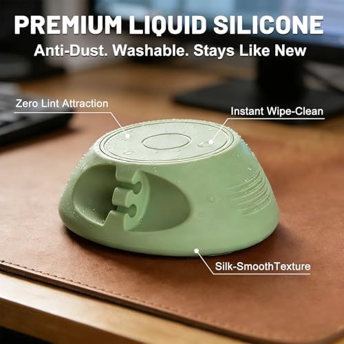 SOOoEC [N52 Ultra-Strong Snap-On Magnetic Cord Holder, Weighted Desktop Cable Organizer, Premium Liquid Silicone, No Col