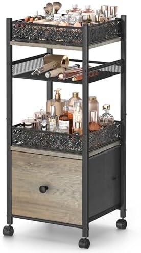 Makeup Organizer, Large Skincare Organizers, Make Up Organizers for Vanity, Makeup Storage Cosmetic Organizer with Drawe