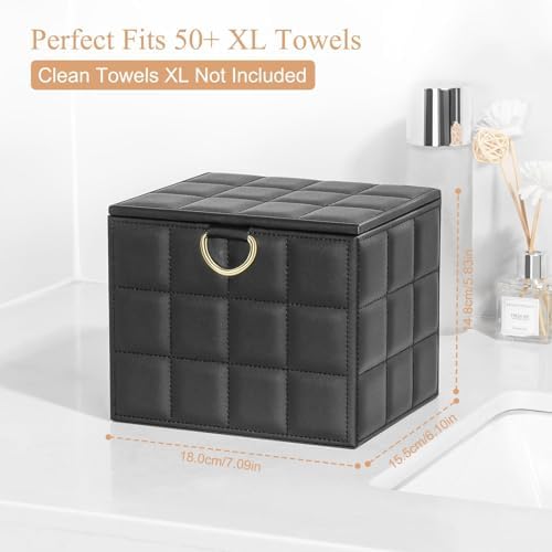 Disposable Face Towel Holder Box XL for Clean Skin Club Organizers