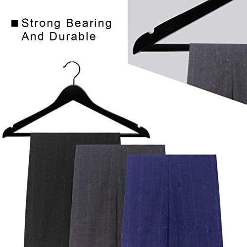Lotus Wooden Hangers, Solid Wood Shirt Hangers,Dress Coat Jacket Clothes Hangers,with Extra Smooth Finish, 360 Degree Sw
