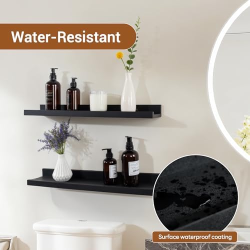 NEXHOME PRO Floating Shelves for Wall Set of 2,36 Inches Picture Ledge Shelf, Kids Bookshelf Wall Mounted for Living Roo