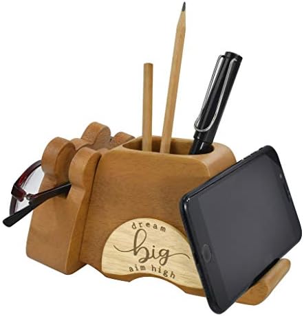 I'm Wood Multipurpose Eyeglass Phone Pen & Hamster Pencil Holder