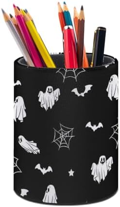 Halloween Spider Web Ghost Pen Holder Pencil Cup for Desk Organizer