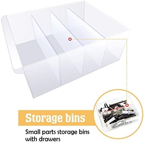 Yookeer 64 Pack 4.25 x 2 in Drawer Dividers for Plastic Storage Bins