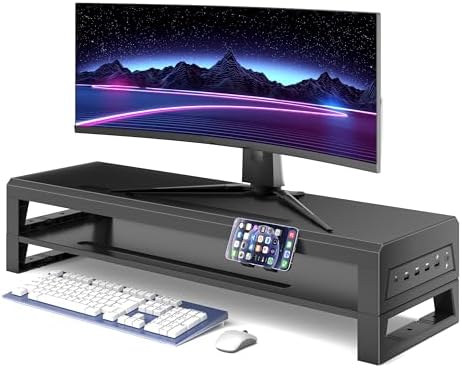 Computer monitor stand (USB Hub Fast Charging Version, Two-layer 700mm)