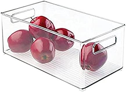 Lifetime Appliance Parts UPGRADED Clear Organizer Storage Bin with Handle Compatible with Kitchen I Best Compatible with Refrigerators, Cabinets & Food Pantry - 10" x 5" x 6"