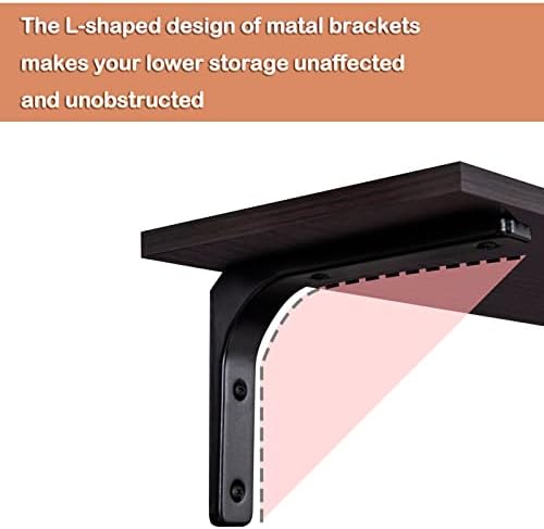 DINZI LVJ Long Wall Shelves, 39.4Inch Wooden Wall Mounted Shelves, Set of 2