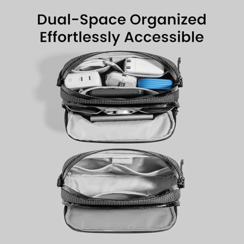 tomtoc Electronic Organizer Travel Case Performance, Dual Compartment Bag