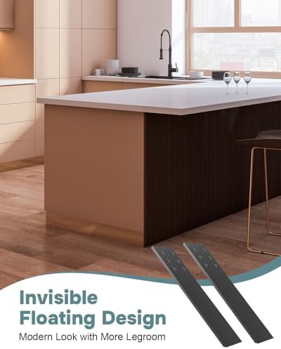 12" x 2.5" Hidden Countertop Support Brackets Heavy Duty, 4 Pack