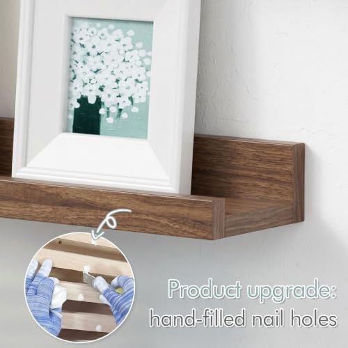 Forbena 36 Inch Picture Ledge Shelf, Floating Nursery Shelves for Wall