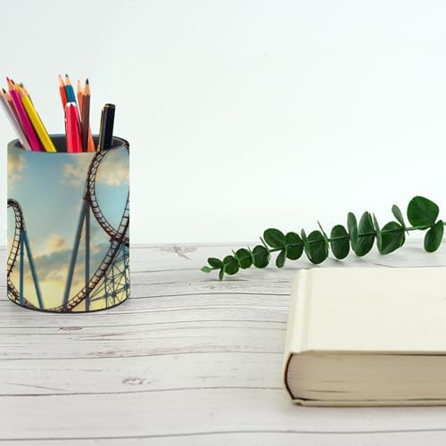 Roller Coaster Pen Holder Pencil Cup for Desk Organizer