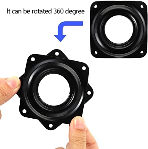Fasmov 16 Pack 4-Inch Lazy Susan Turntable Bearings, 5/16” Thick Swivel Plate for Serving Trays, Kitchen Cabinet, Craft 