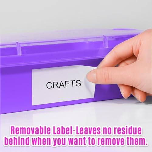 Carolart 3 Pack 12.8 Inch Plastic Storage Bins, Stackable Sensory Bin